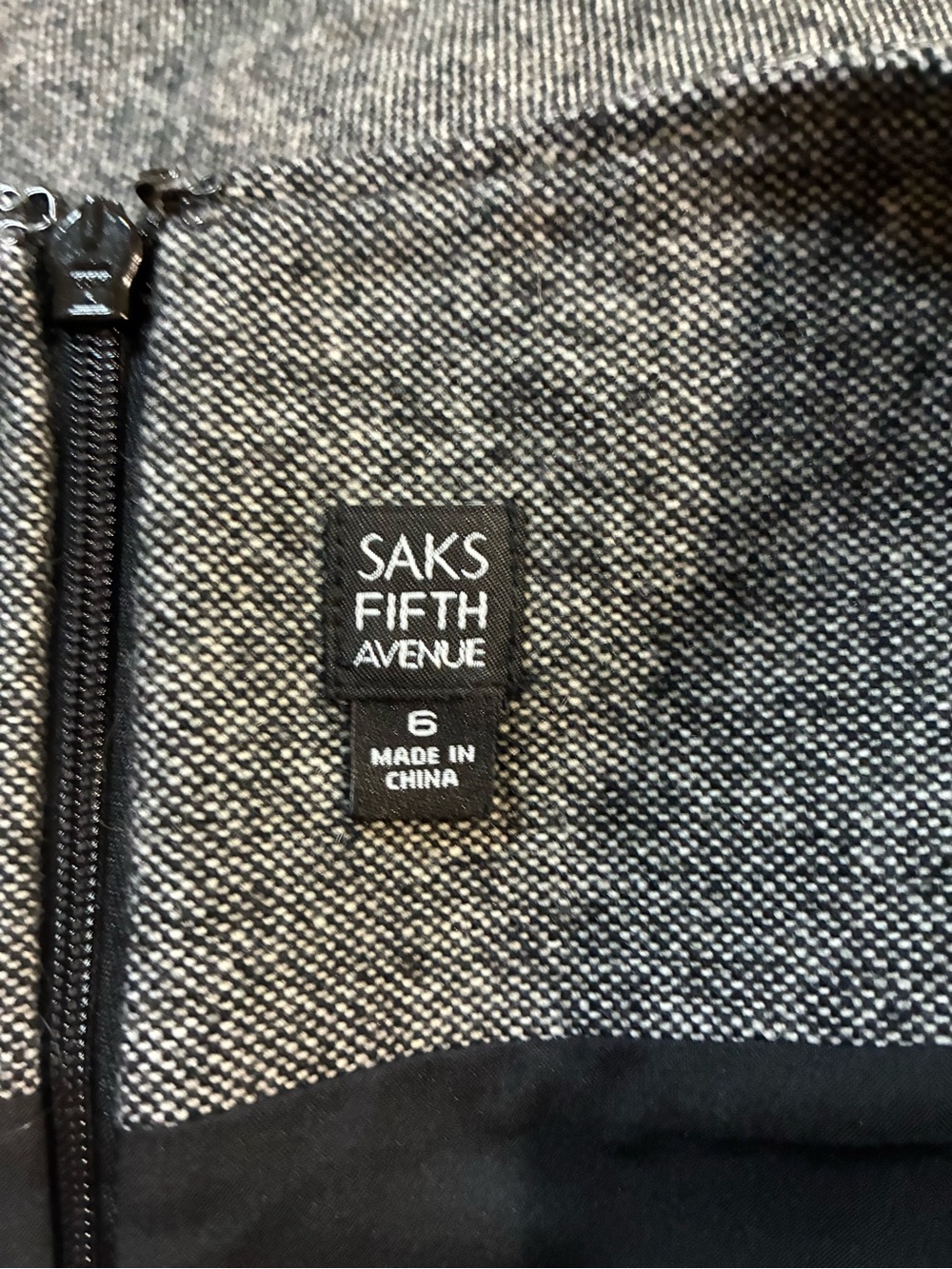 Saks Fifth Avenue Heather Gray Pencil Skirt - Picture 3 of 5